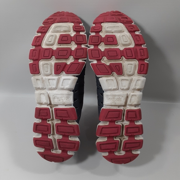 Reebok SmoothFlex Flyer Size 10 Gray and Pink Running Athletic Sneakers Shoes - Picture 10 of 10